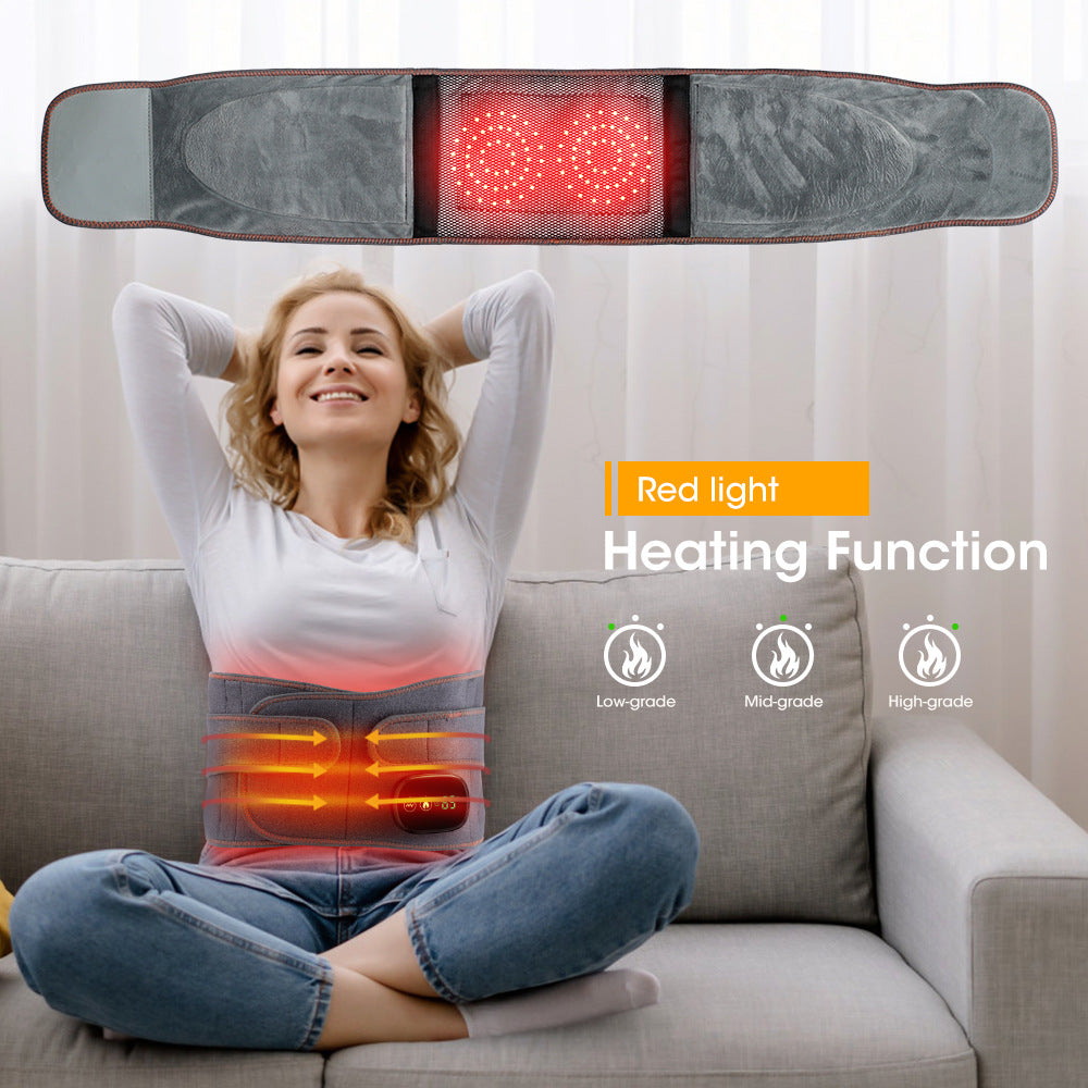 Cordless Heated Back Wrap with Vibration – Adjustable Heat & Portable Relief
