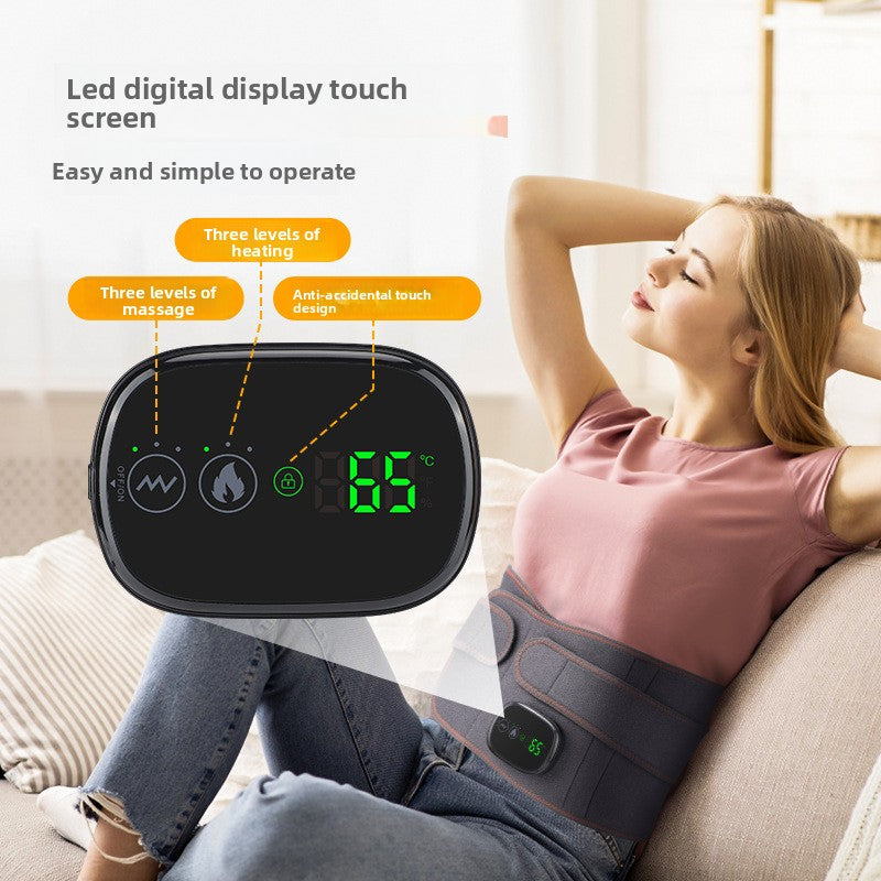 Cordless Heated Back Wrap with Vibration – Adjustable Heat & Portable Relief