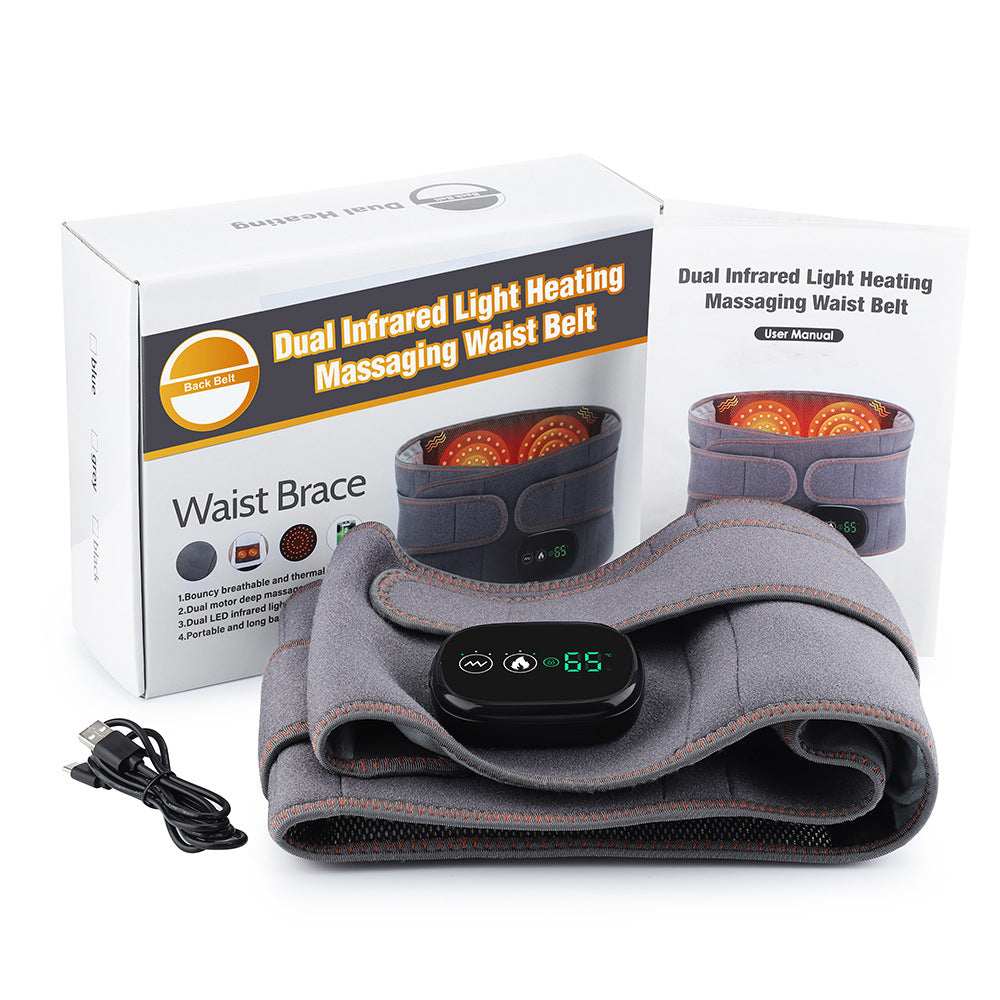 Cordless Heated Back Wrap with Vibration – Adjustable Heat & Portable Relief