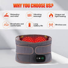 Cordless Heated Back Wrap with Vibration – Adjustable Heat & Portable Relief